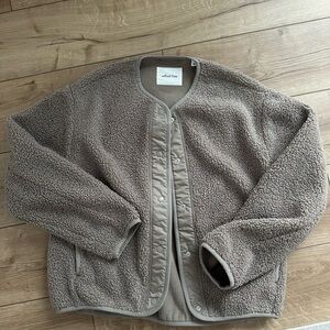 Wilfred Taupe Fleece Jacket